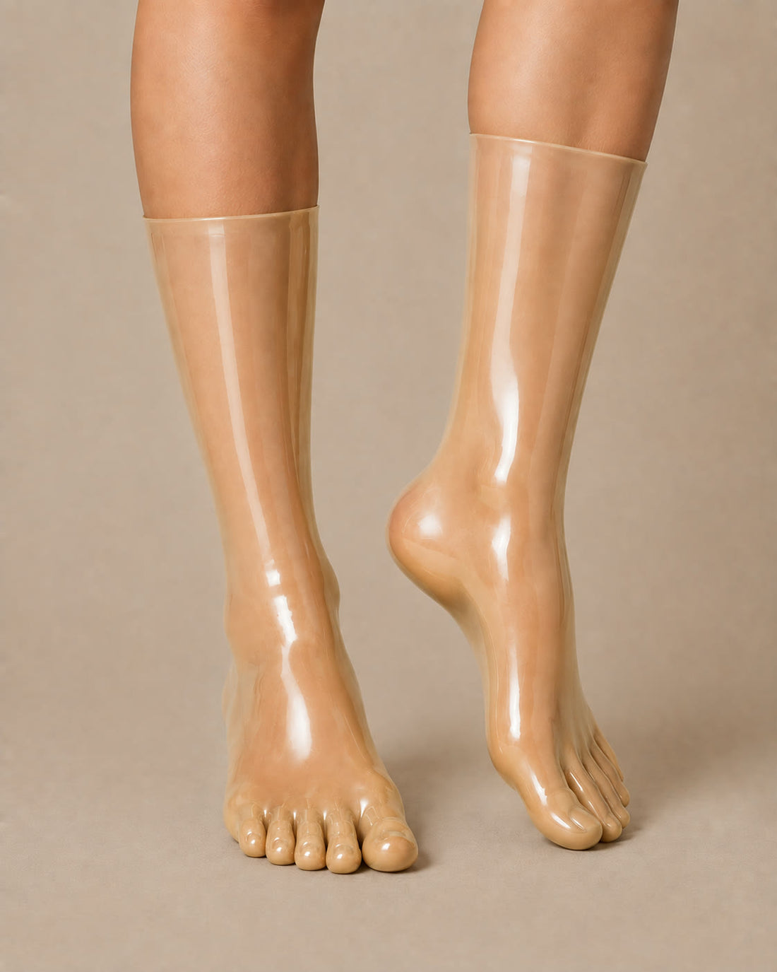 Latex-Zehensocken