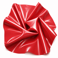 Rote Latexmeterware aus Naturlatex mit glatter Außenseite und ca. 110 cm Rollenbreite