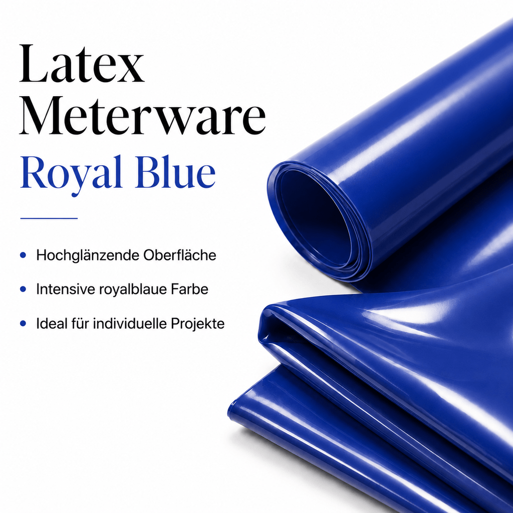 Royal Blue Latexmeterware als hochwertige Latexmeterware für Kleidung, DIY und professionelle Verarbeitung