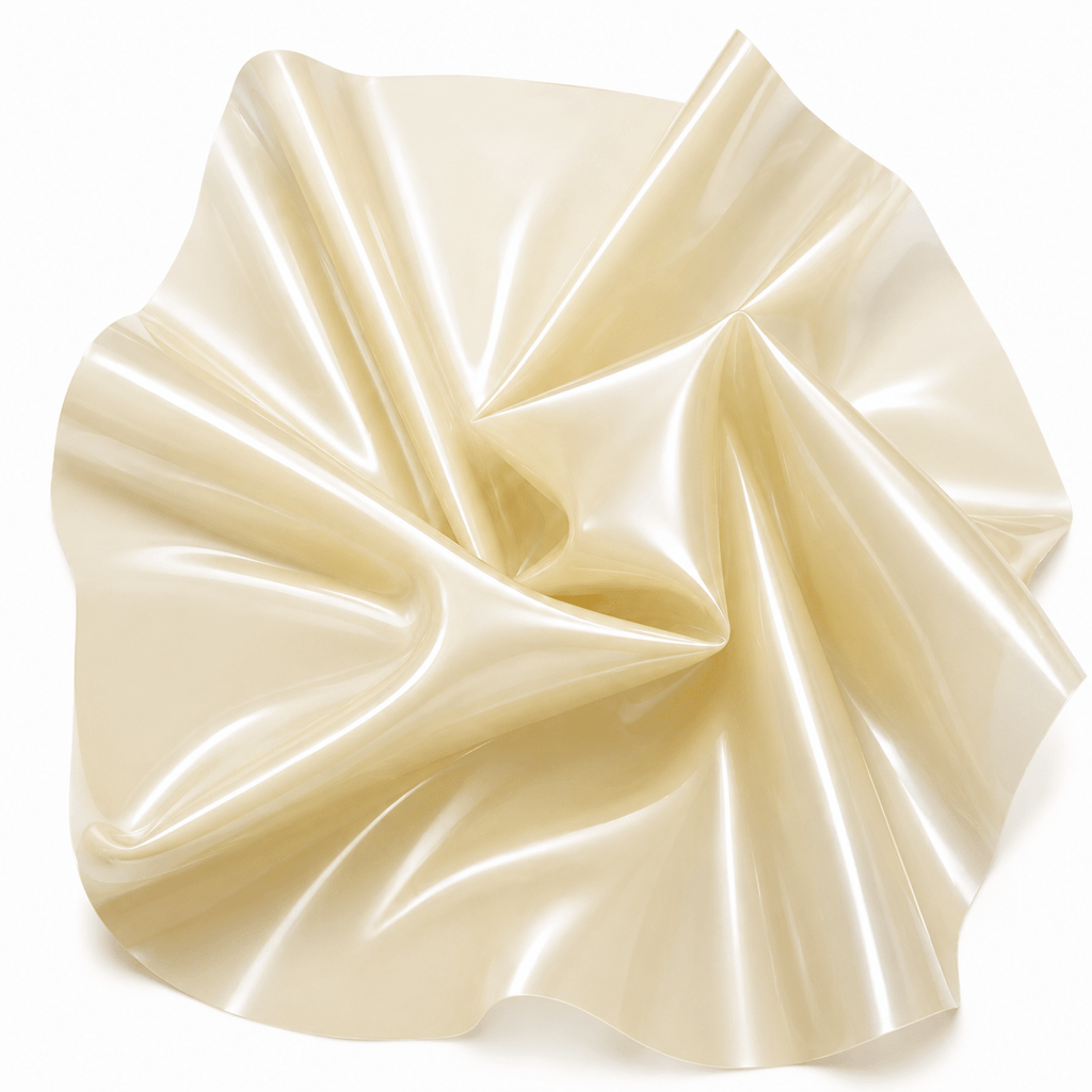 Transparent Natural Latexmeterware 110 cm aus glänzendem Naturlatex